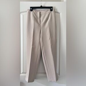 ANN TAYLOR LOFT Size 4 Flat Front High-Rise Straight Leg Dress Pants Women's Tan